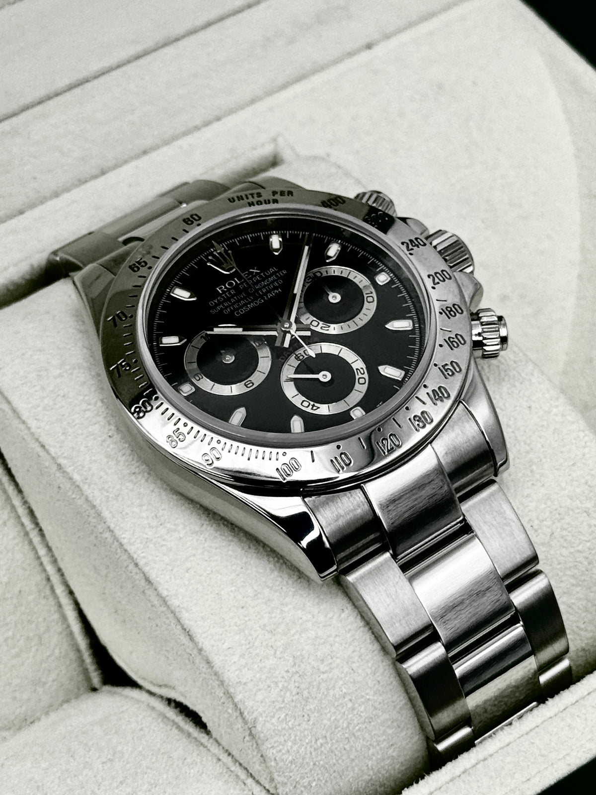 2011 Rolex Daytona 40mm 116520 Stainless Steel Black Dial
