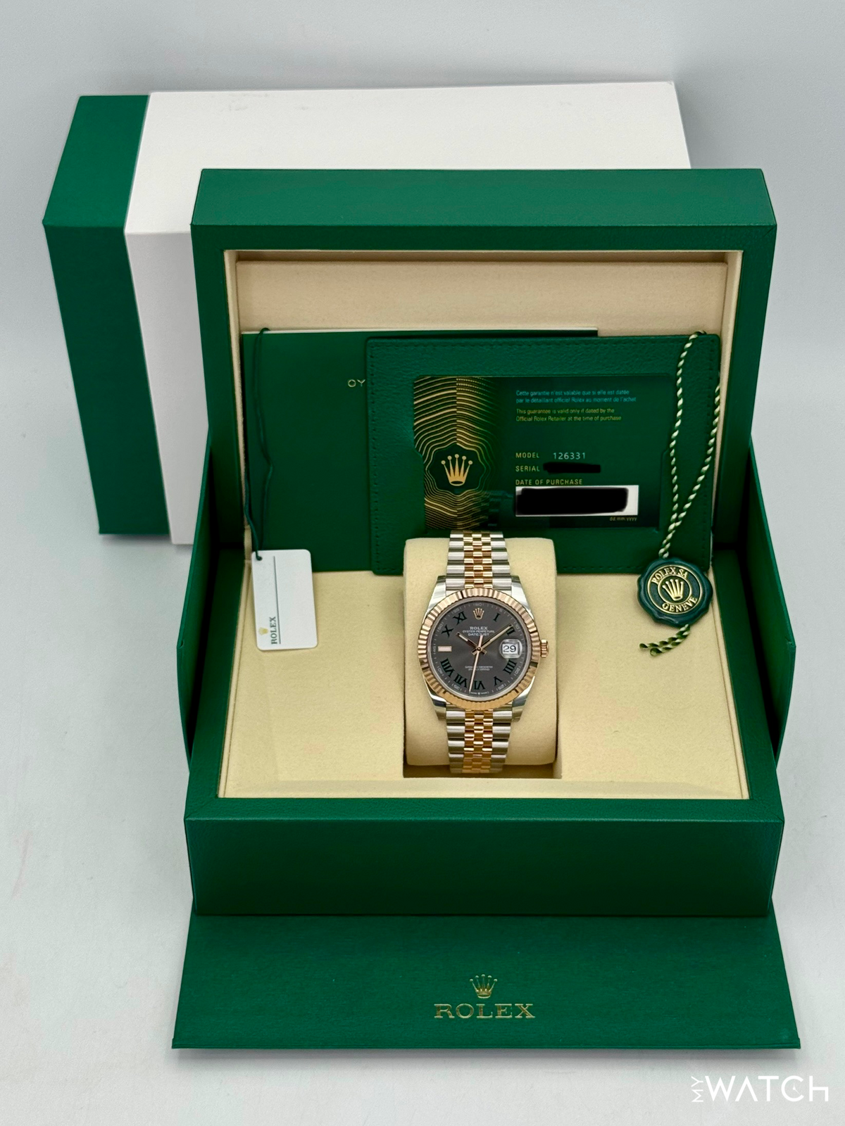 NEW 2026 Rolex Datejust 41mm 126331 Two-Tone Jubilee Wimbledon Dial (STICKERED)