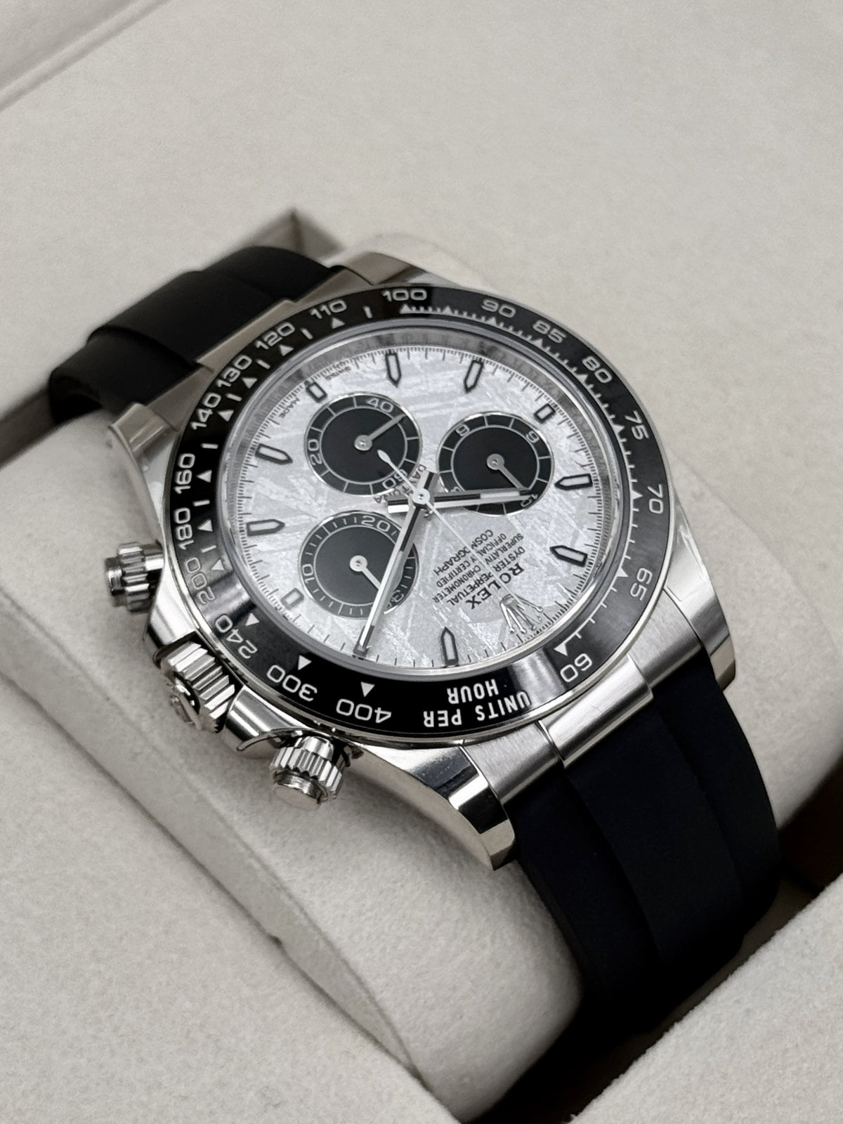 NEW 2026 Rolex Daytona 40mm 126519LN White Gold Oysterflex Meteorite Dial