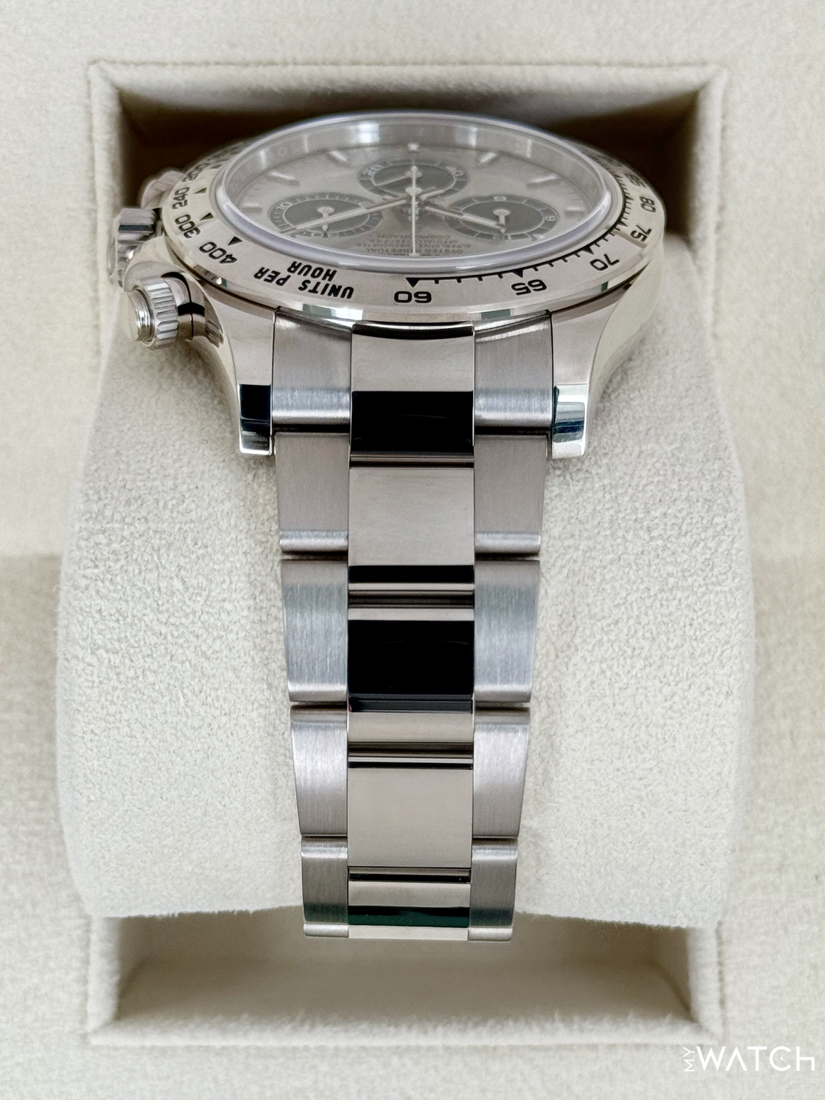 2025 Rolex Daytona 40mm 126509 White Gold Silver Ghost Dial