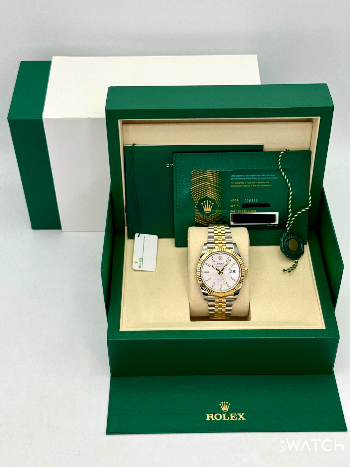 NEW 2025 Rolex Datejust 41mm 126333 Two-Tone Jubilee Silver Dial (STICKERED)
