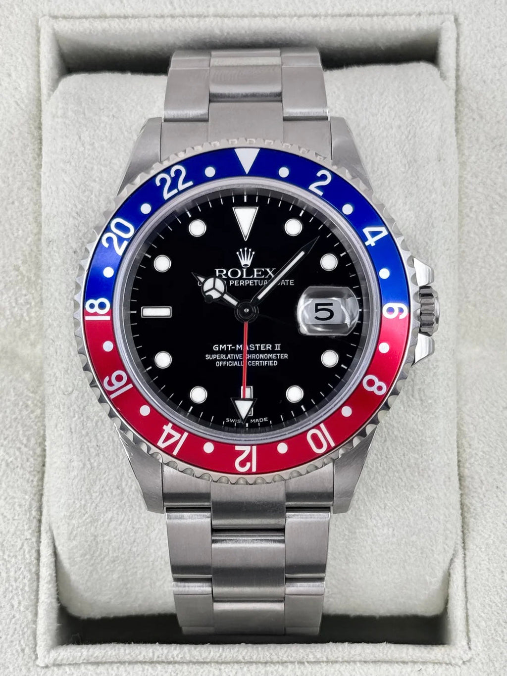 2005 Rolex GMT-Master II "Pepsi" 40mm 16710 Oyster (Collectors Set)