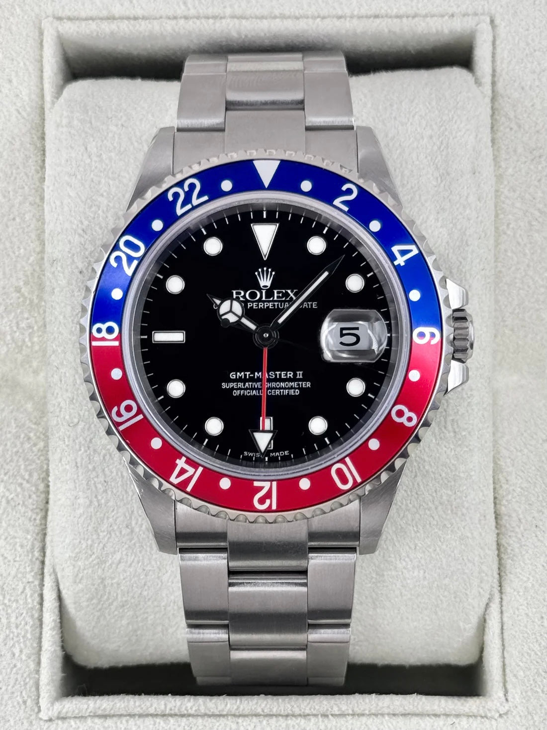 2005 Rolex GMT-Master II "Pepsi" 40mm 16710 Oyster (Collectors Set)