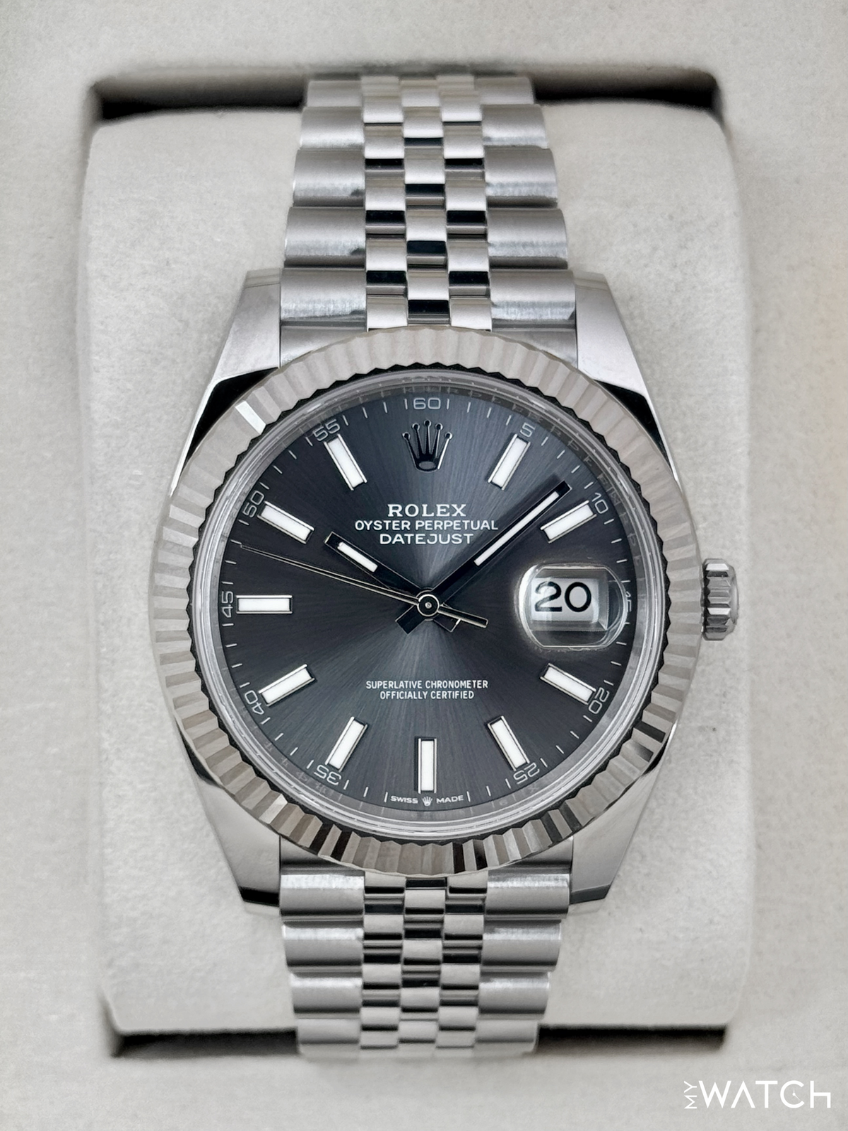 NEW 2025 Rolex Datejust 41mm 126334 Stainless Steel Jubilee Rhodium Dial