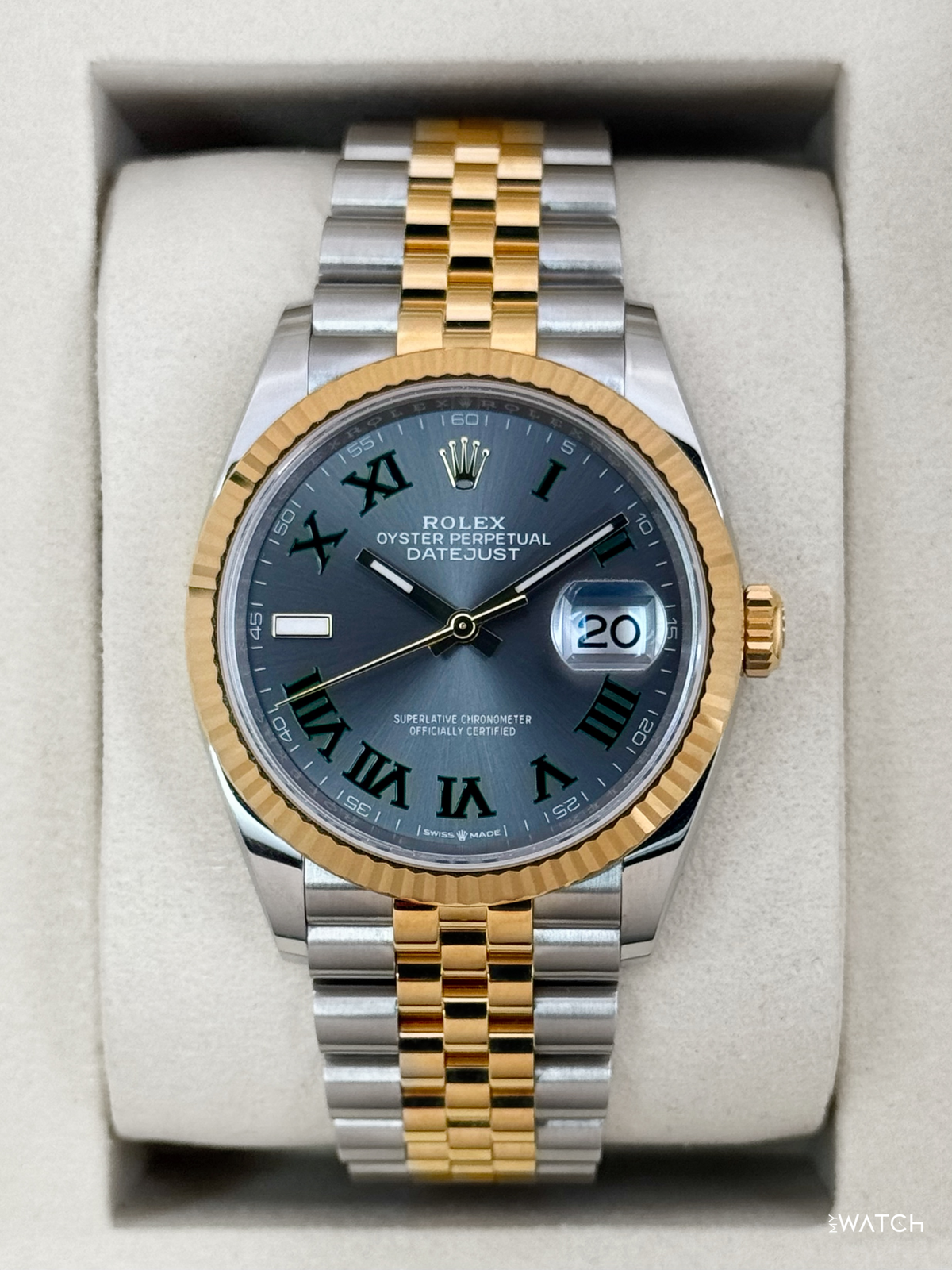 NEW 2026 Rolex Datejust 36mm 126233 Two-Tone Jubilee Wimbledon Dial