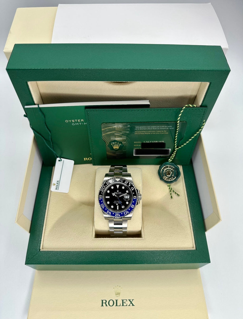 NEW 2023 Rolex GMT-Master II "Batman" 40mm 126710BLNR Oyster