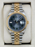 NEW 2026 Rolex Datejust 36mm 126233 Two-Tone Jubilee Wimbledon Dial (STICKERED)