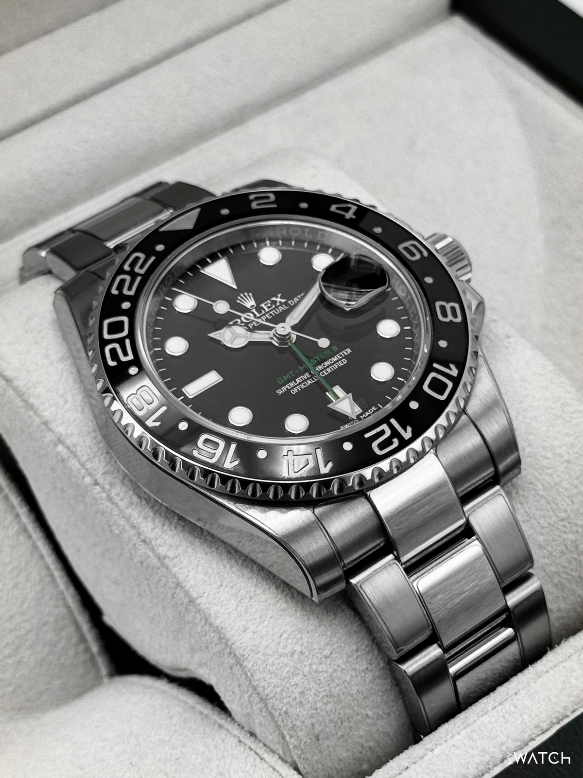 2016 Rolex GMT-Master II 40mm 116710LN Stainless Steel Black Dial
