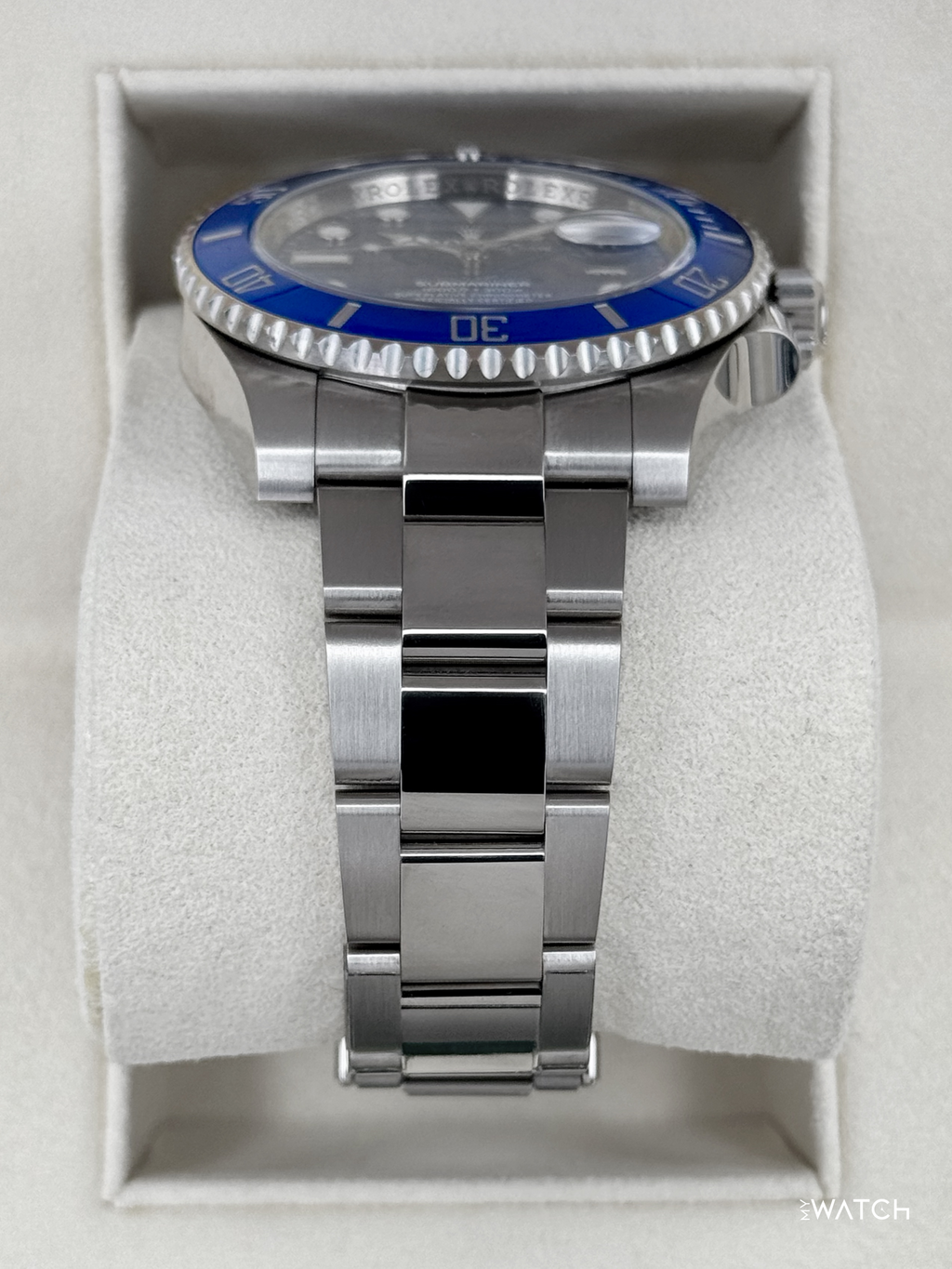 2020 Rolex Submariner "Smurf" 40mm 116619LB White Gold Blue Dial (NFC Card)