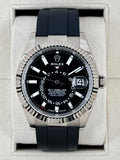 2024 Rolex Sky-Dweller 42mm 336239 White Gold Oysterflex Black Dial