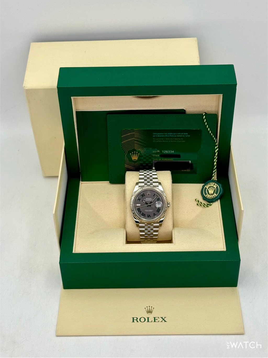 2024 Rolex Datejust 41mm 126334 Jubilee Wimbledon Dial