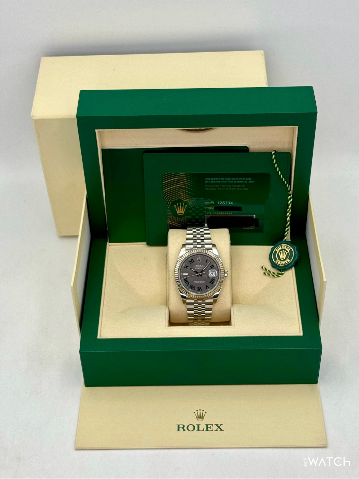 2024 Rolex Datejust 41mm 126334 Jubilee Wimbledon Dial