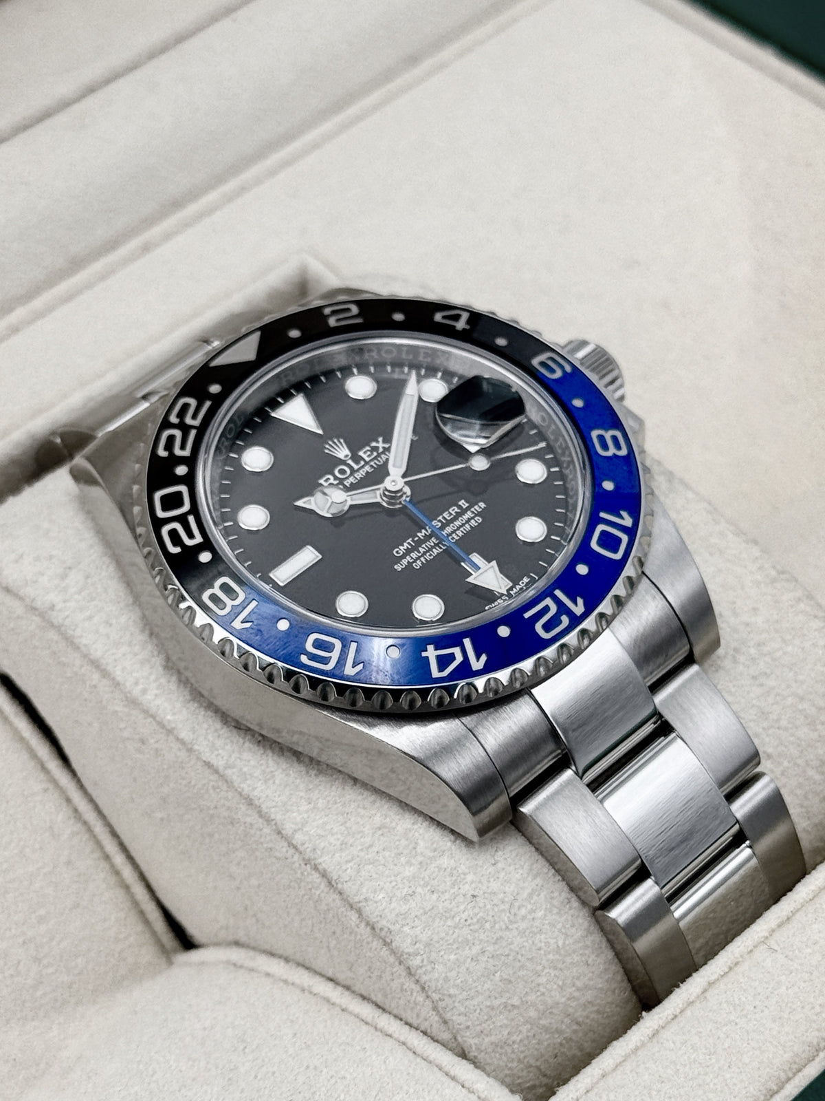 2020 Rolex GMT-Master II "Batman" 40mm 116710BLNR Oyster (NFC CARD)