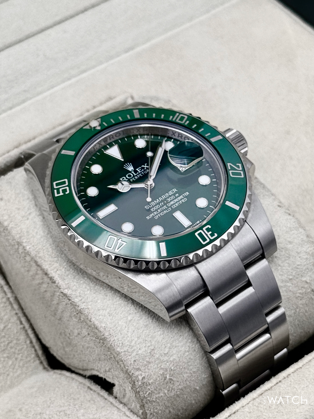 2013 Rolex Submariner “Hulk” 40mm 116610LV Green Dial