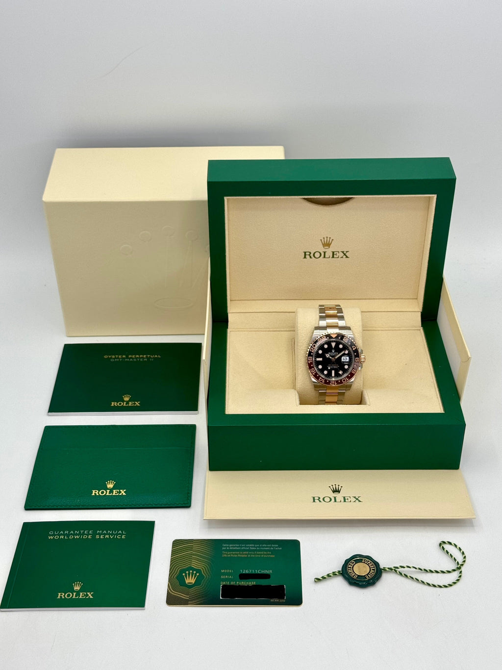 NEW 2024 Rolex GMT-Master II "Rootbeer" 40mm 126711CHNR Two-Tone