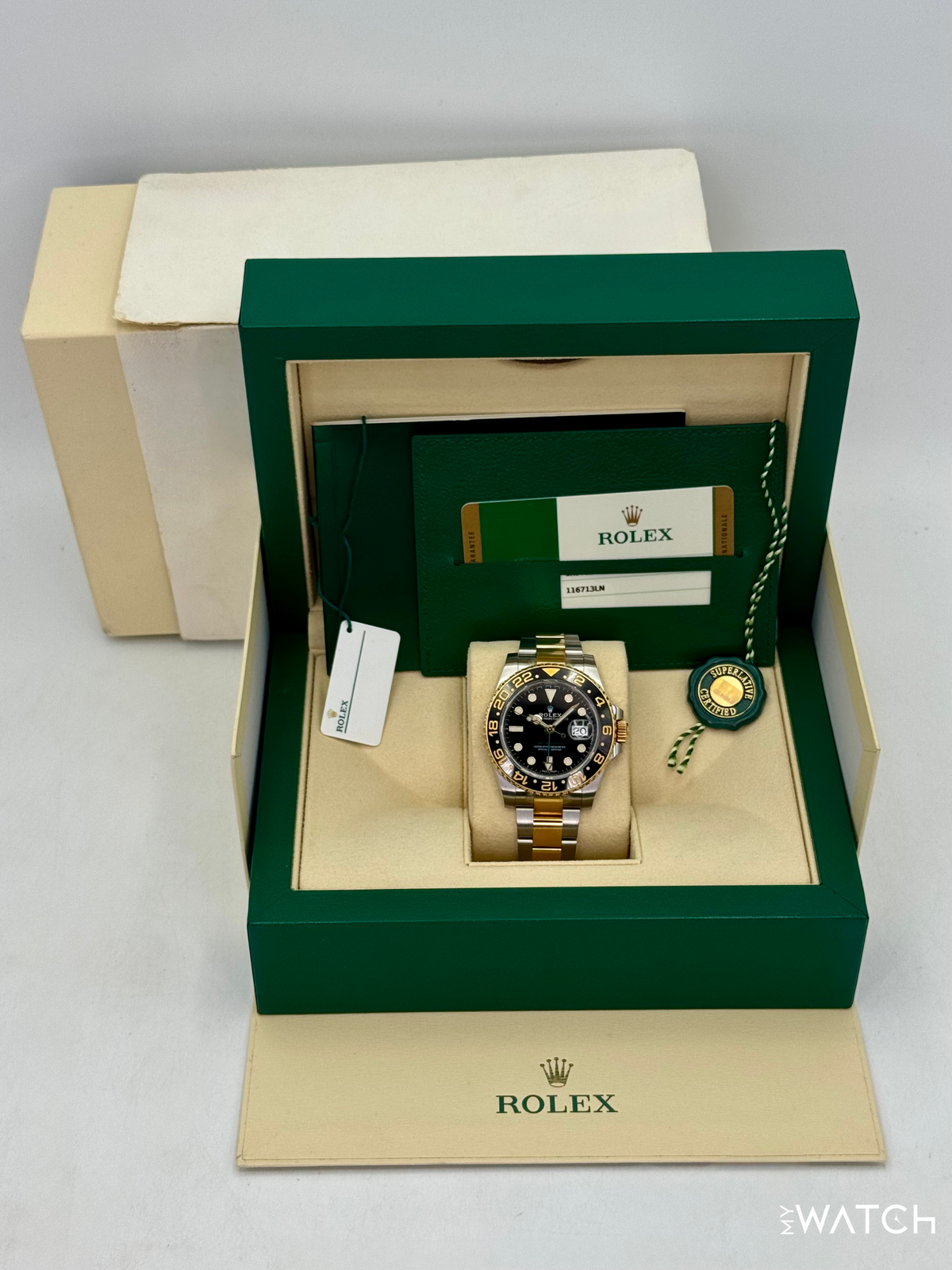 2017 Rolex GMT-Master II 40mm 116713LN Two-Tone Black Dial