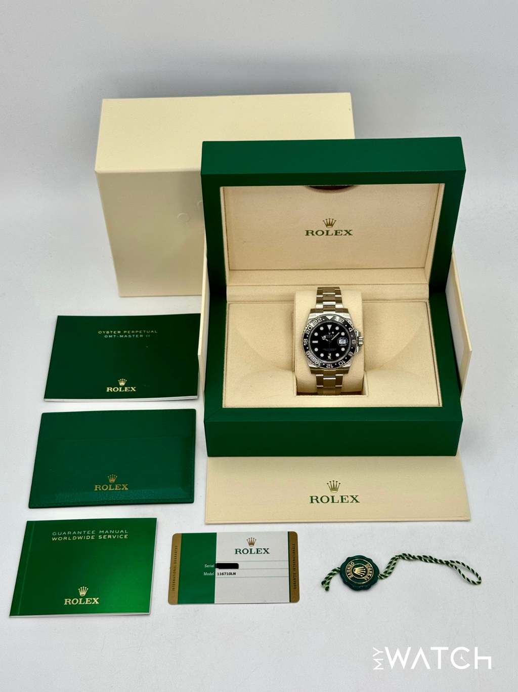 2019 Rolex GMT-Master II 40mm 116710LN Stainless Steel Black Dial