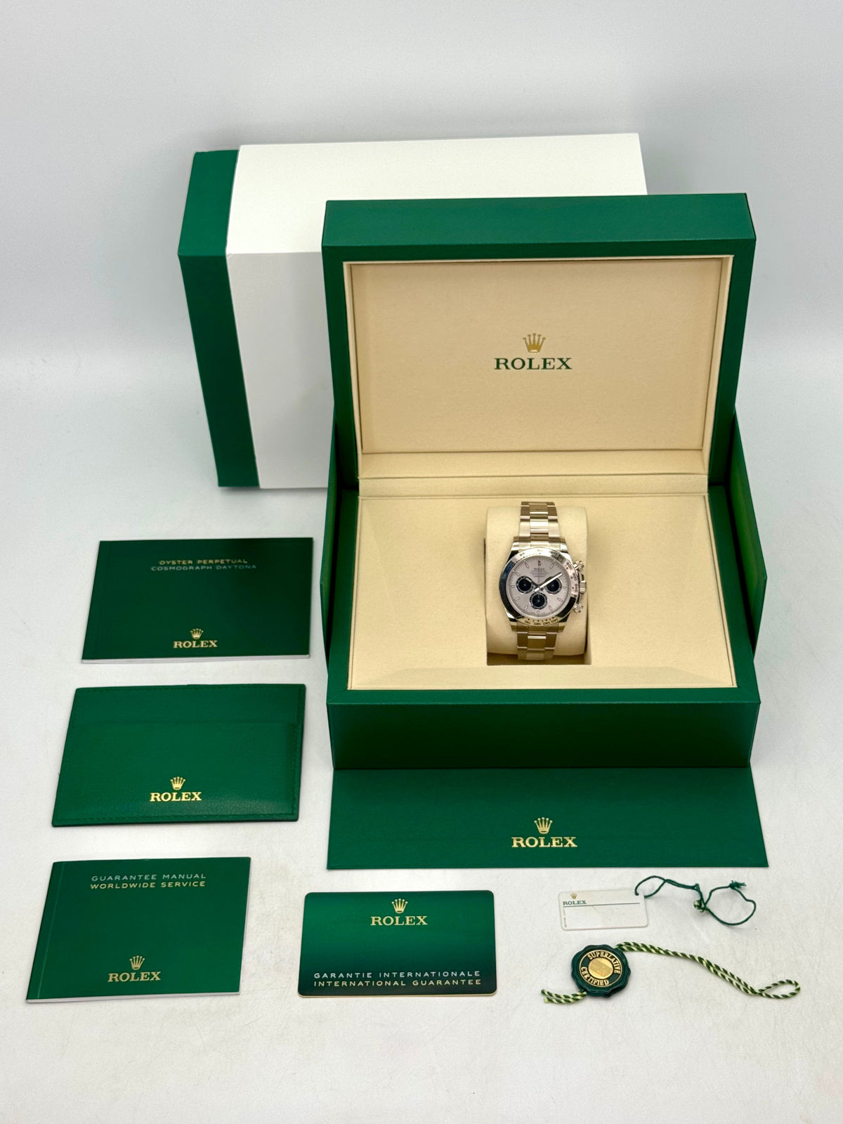 NEW 2026 Rolex Daytona 40mm 126509 White Gold Silver Ghost Dial