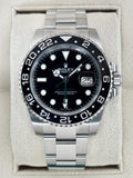 2022 Rolex GMT-Master II 40mm 116710LN Stainless Steel Black Dial