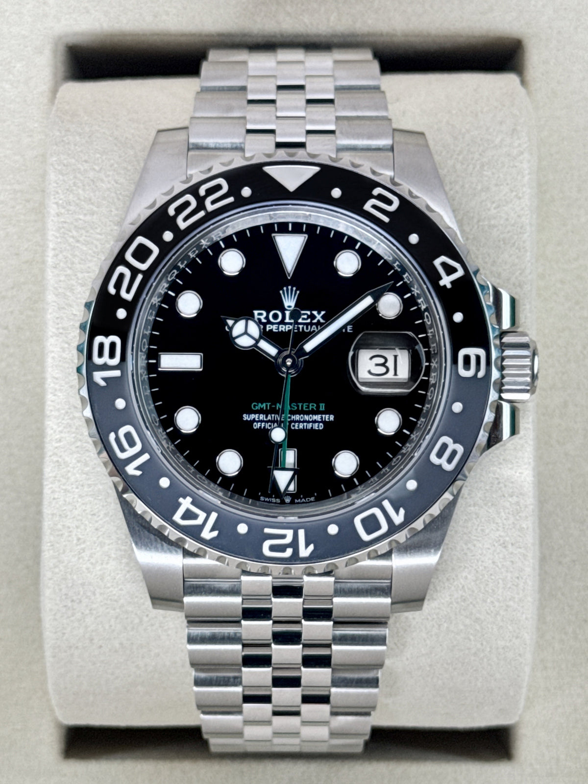 NEW 2026 Rolex GMT-Master II Bruce Wayne 40mm 126710GRNR Jubilee (NEW STYLE CARD)