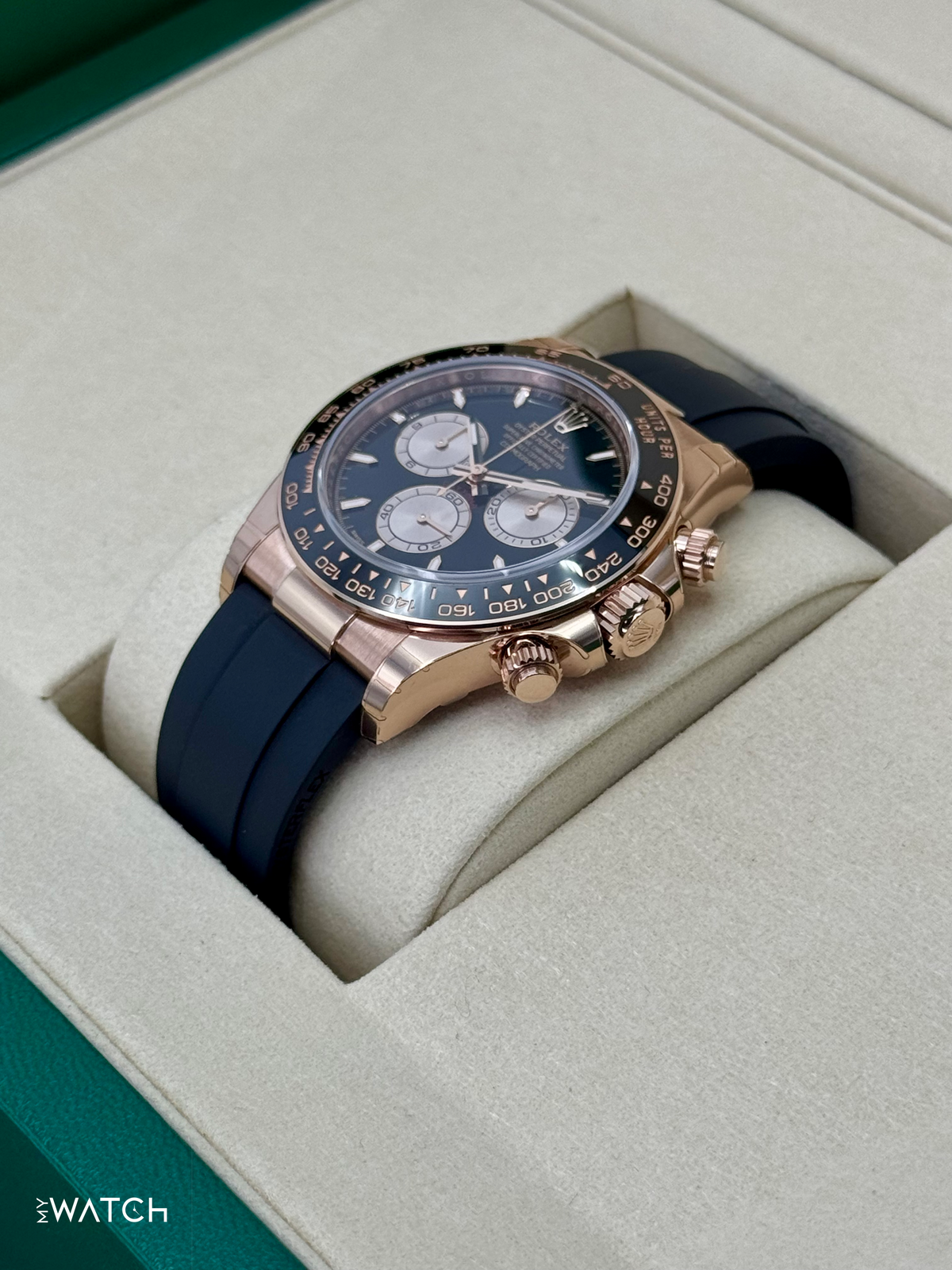 NEW 2025 Rolex Daytona 40mm 126515LN Rose Gold Oysterflex Black Dial (STICKERED)