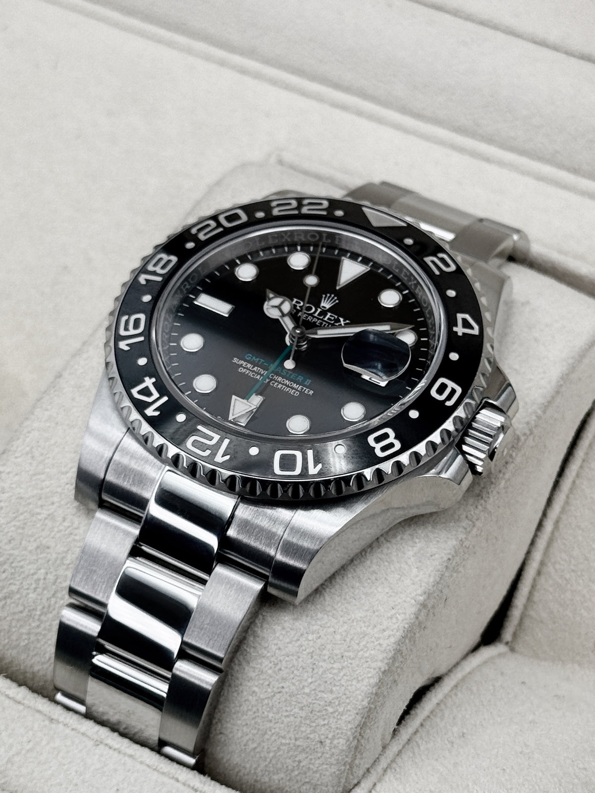2017 Rolex GMT-Master II 40mm 116710LN Stainless Steel Black Dial