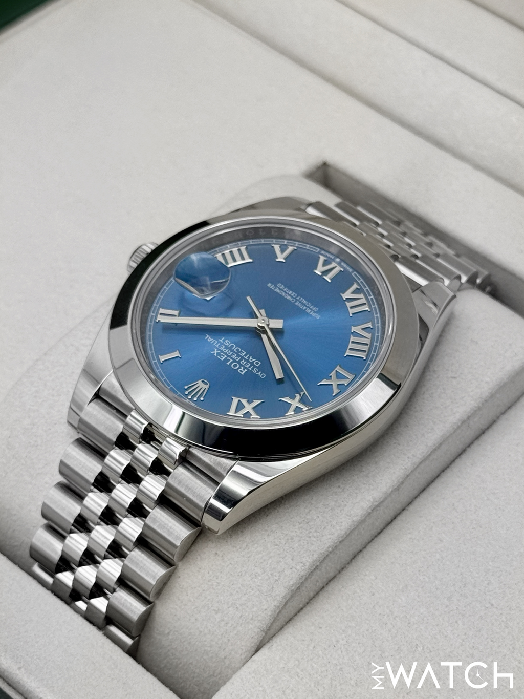 NEW 2026 Rolex Datejust 41mm 126300 Stainless Steel Jubilee Blue Roman Numeral Dial