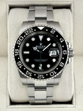 2018 Rolex GMT-Master II 40mm 116710LN Stainless Steel Black Dial