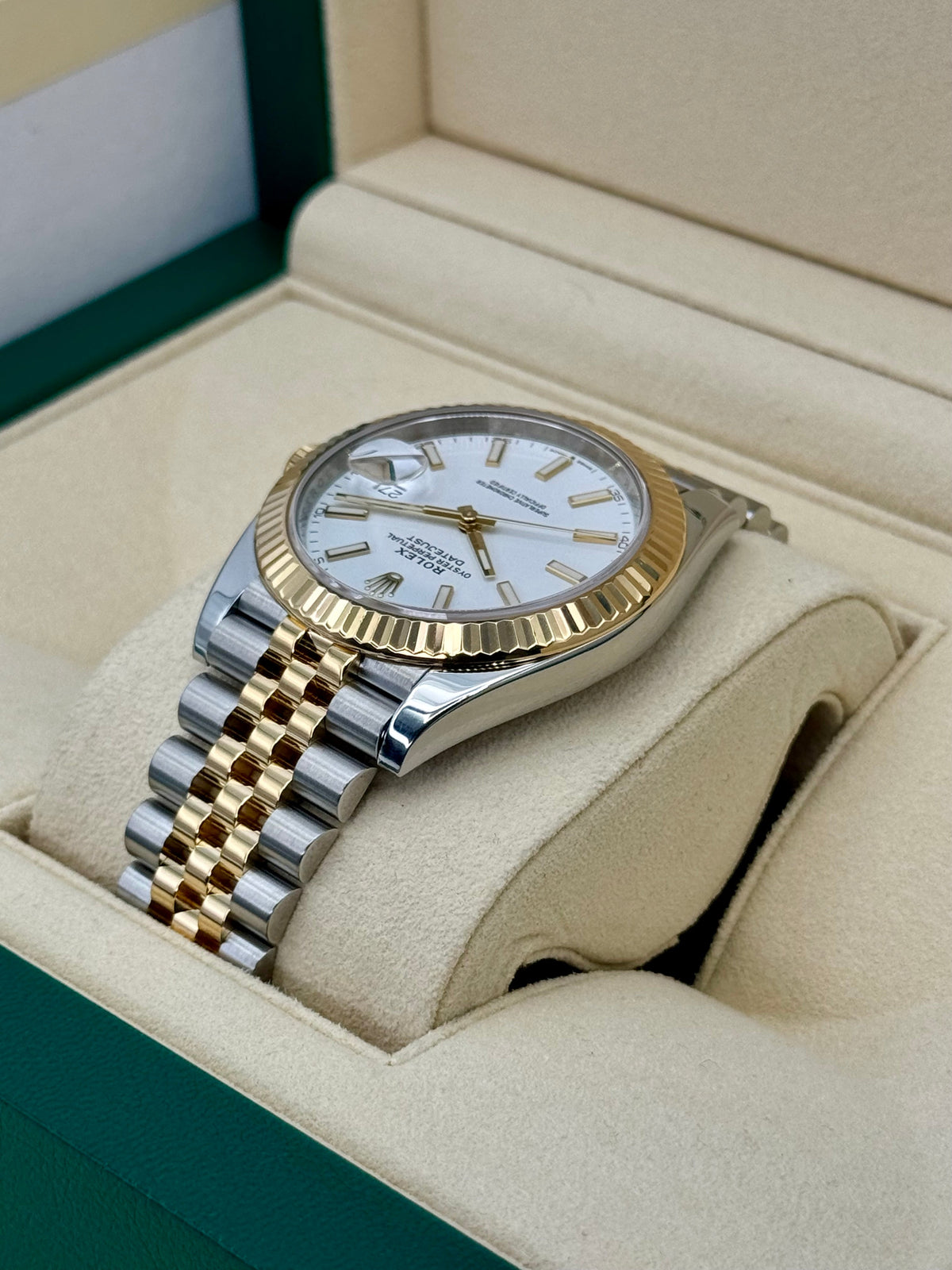 2020 Rolex Datejust 41mm 126333 Two-Tone Jubilee White Dial