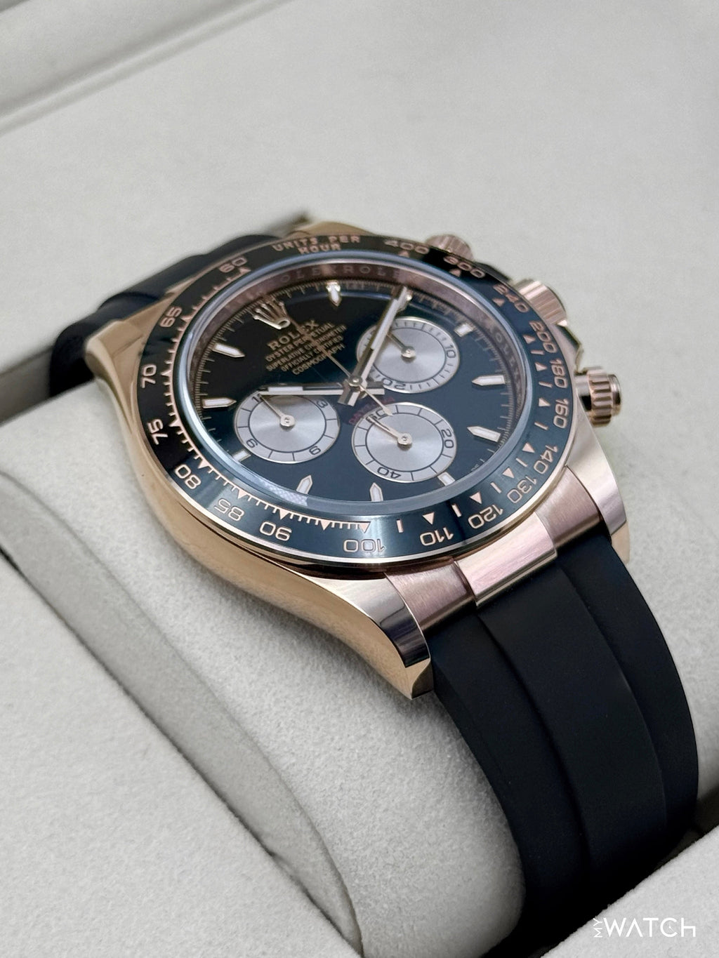 NEW 2026 Rolex Daytona 40mm 126515LN Rose Gold Oysterflex Black Dial