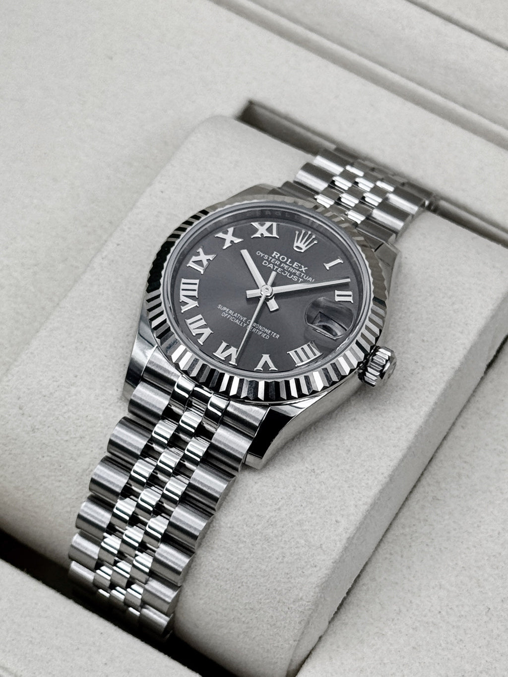 NEW 2026 Rolex Datejust 31mm 278274 Stainless Steel Jubilee Grey Dial