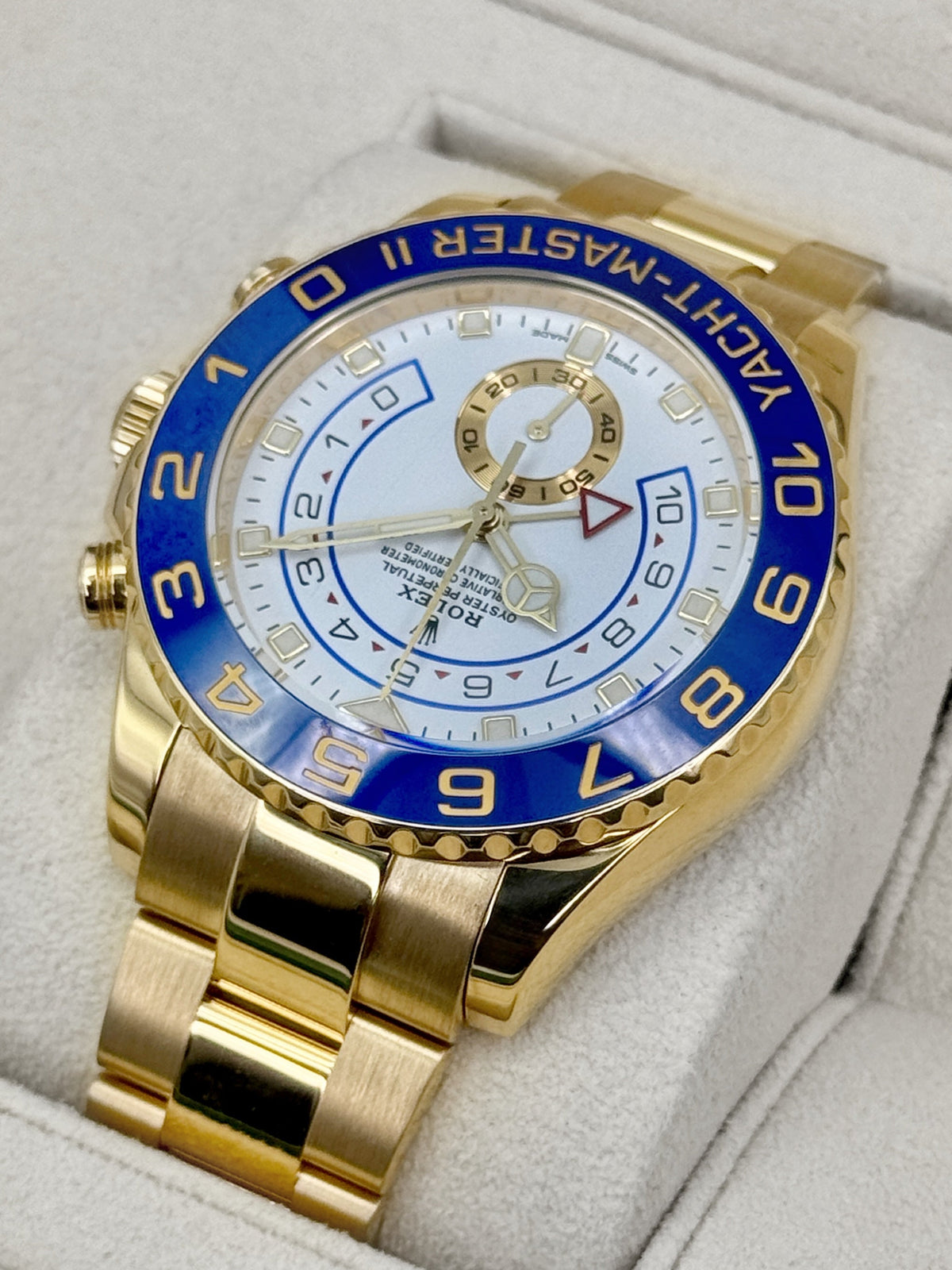 2023 Rolex Yacht-Master II 44mm 116688 18K Yellow Gold White Dial