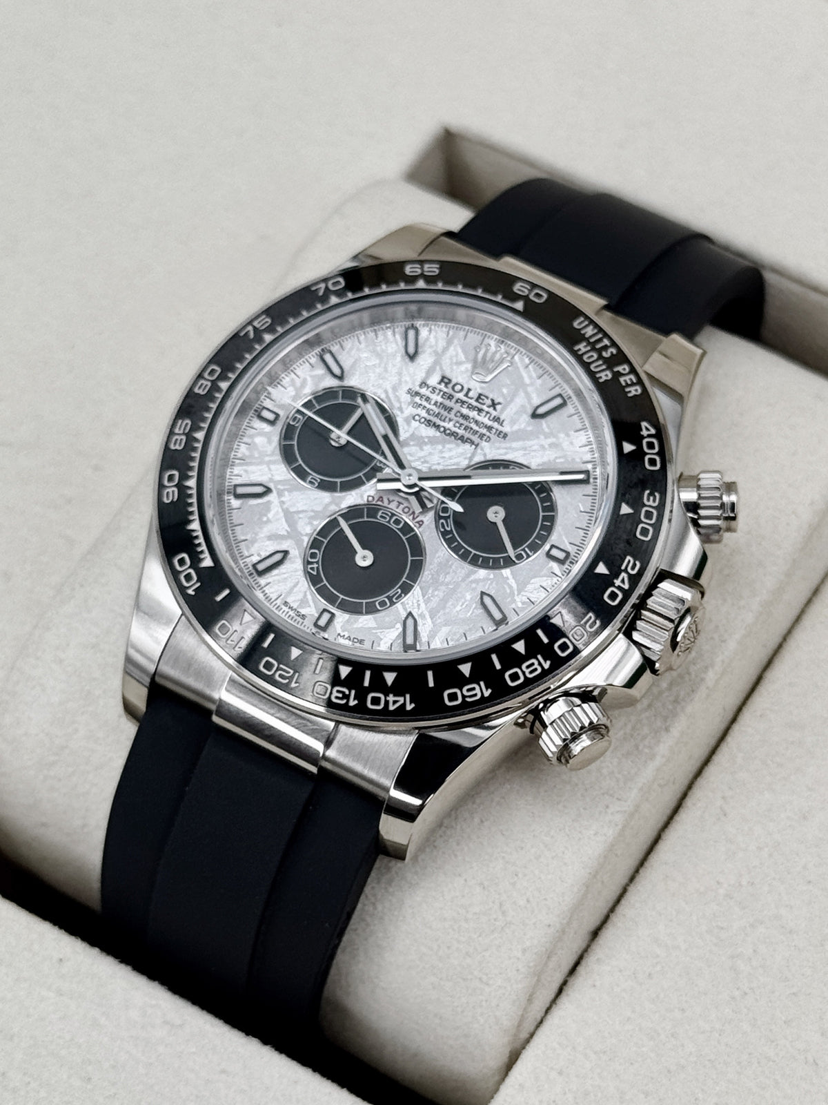 NEW 2026 Rolex Daytona 40mm 126519LN White Gold Oysterflex Meteorite Dial