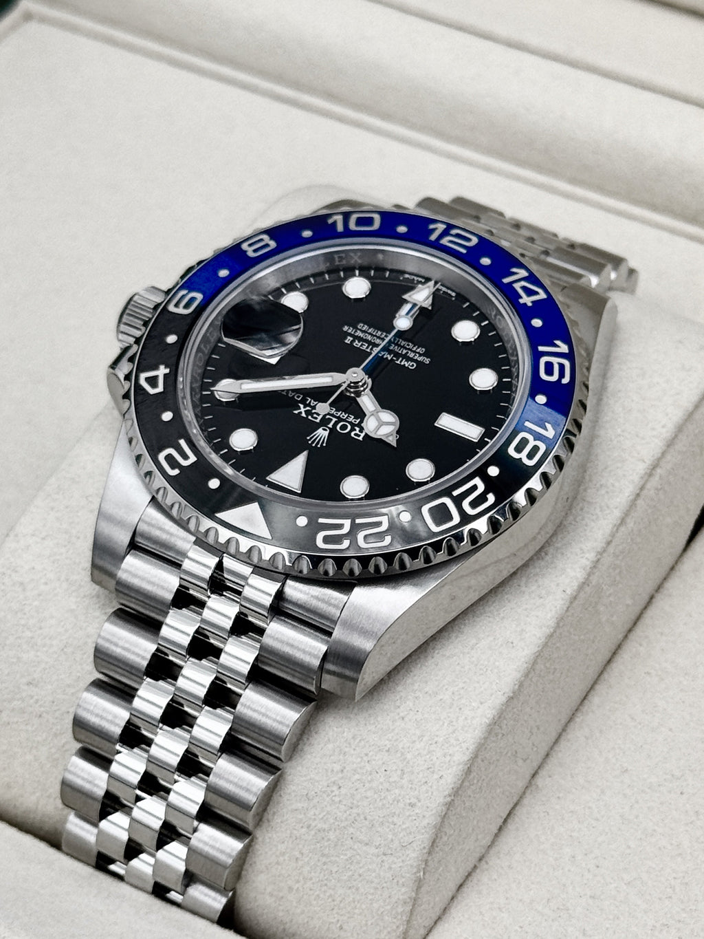 NEW 2026 Rolex GMT-Master II "Batgirl" 40mm 126710BLNR Jubilee (STICKERED)