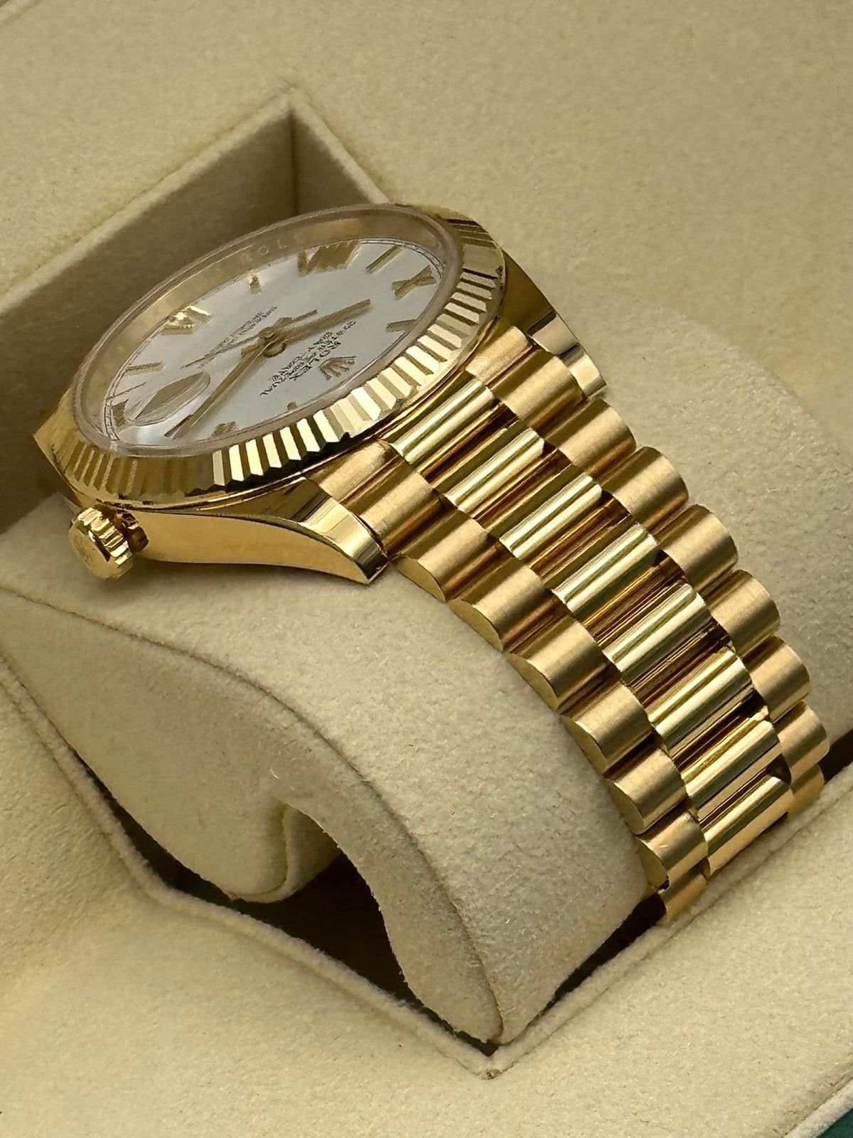 2019 Rolex Day-Date 40mm 228238 Presidential White Dial
