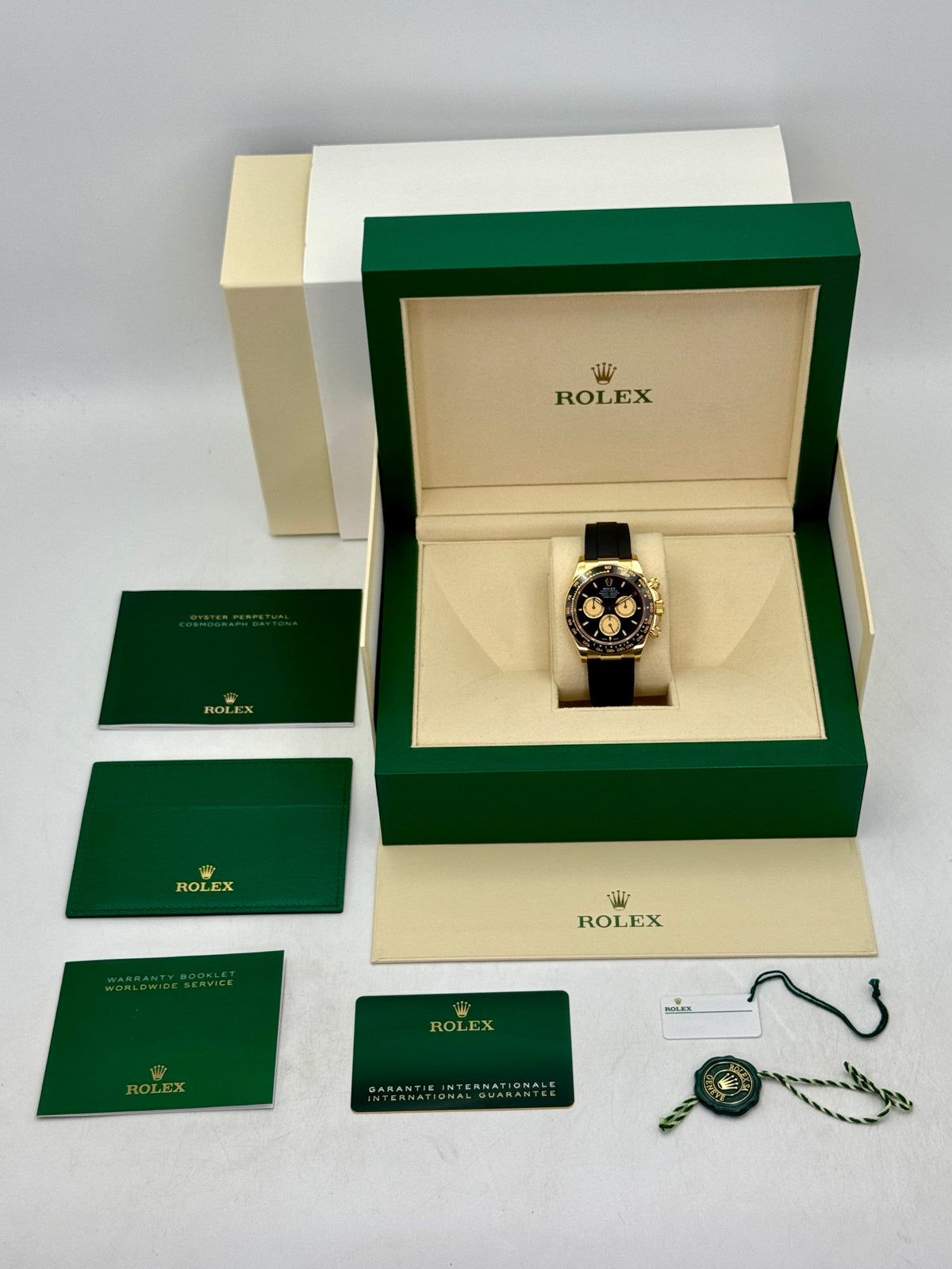 2024 Rolex Daytona Paul Newman 40mm 126518LN Yellow Gold Oysterflex Black Dial