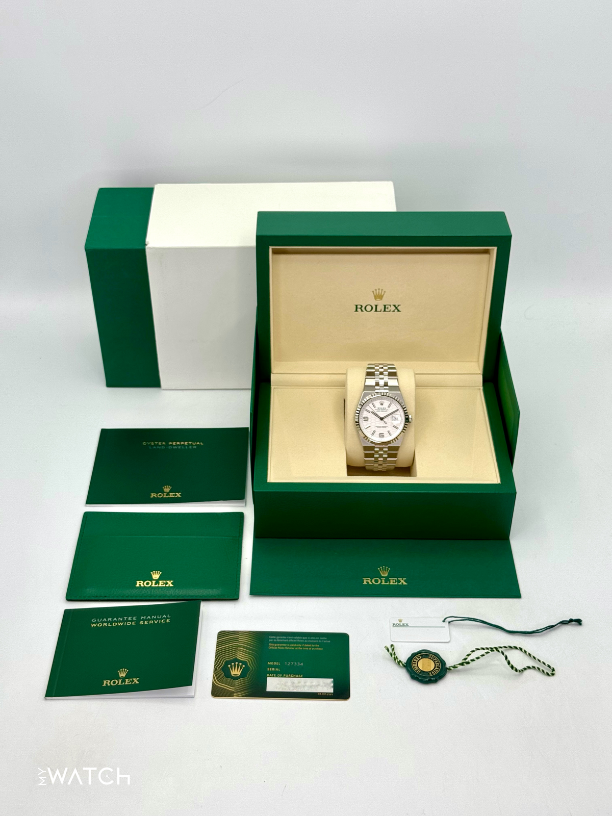 NEW 2026 Rolex Land-Dweller 40mm 127334 Stainless Steel Jubilee White Dial