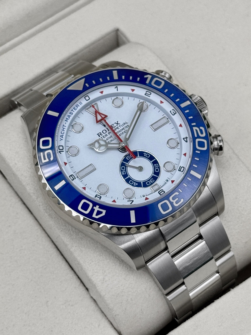 NEW 2026 Rolex Yacht-Master II 44mm 126680 Stainless Steel White Dial