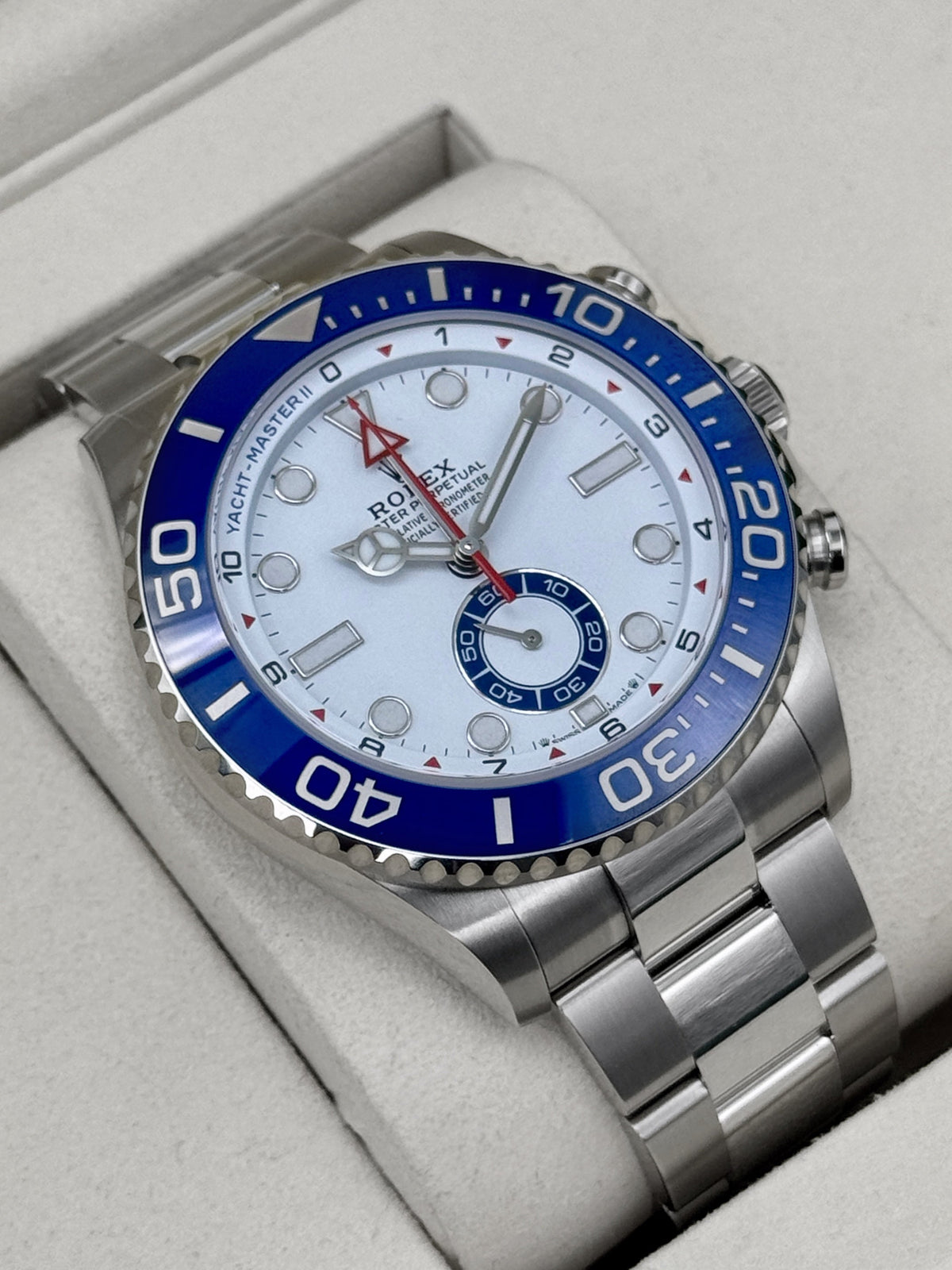 NEW 2026 Rolex Yacht-Master II 44mm 126680 Stainless Steel White Dial