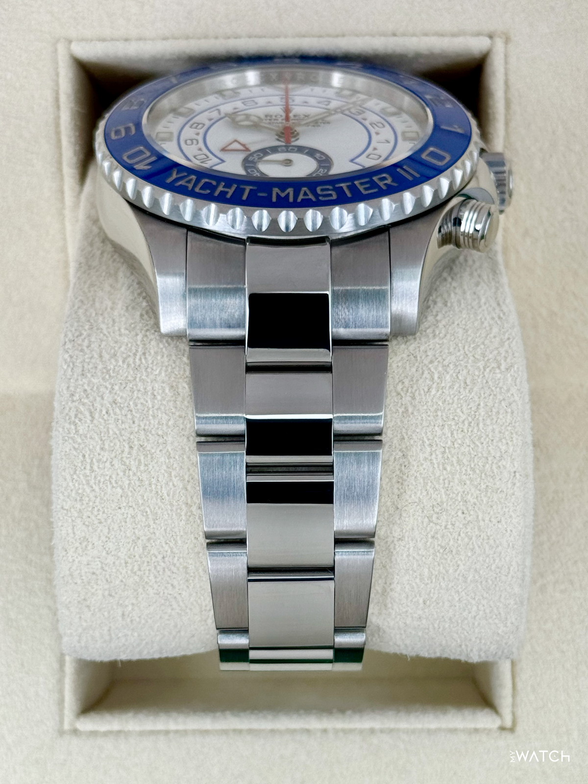 2019 Rolex Yacht-Master II 44mm 116680 Stainless Steel White Dial