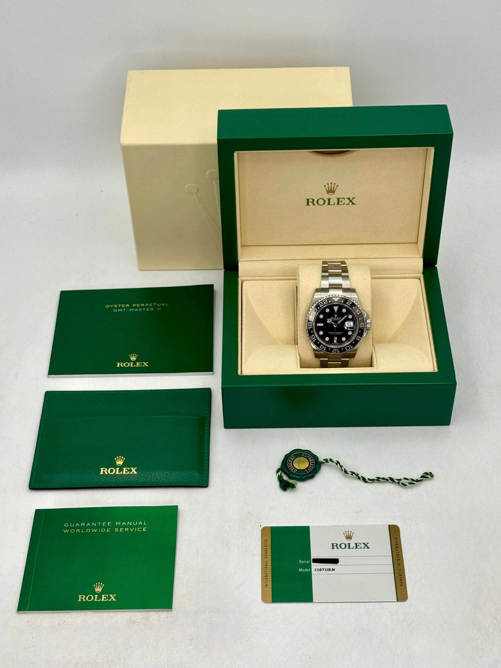 2018 Rolex GMT-Master II 40mm 116710LN Stainless Steel Black Dial