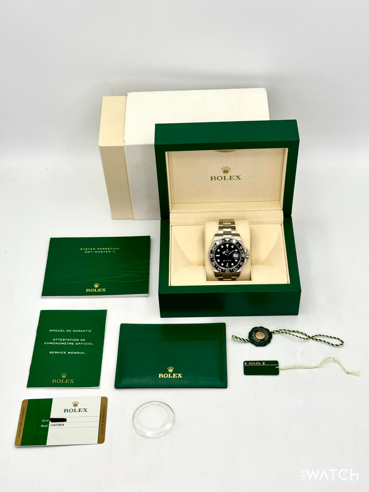 2015 Rolex GMT-Master II 40mm 116710LN Stainless Steel Black Dial