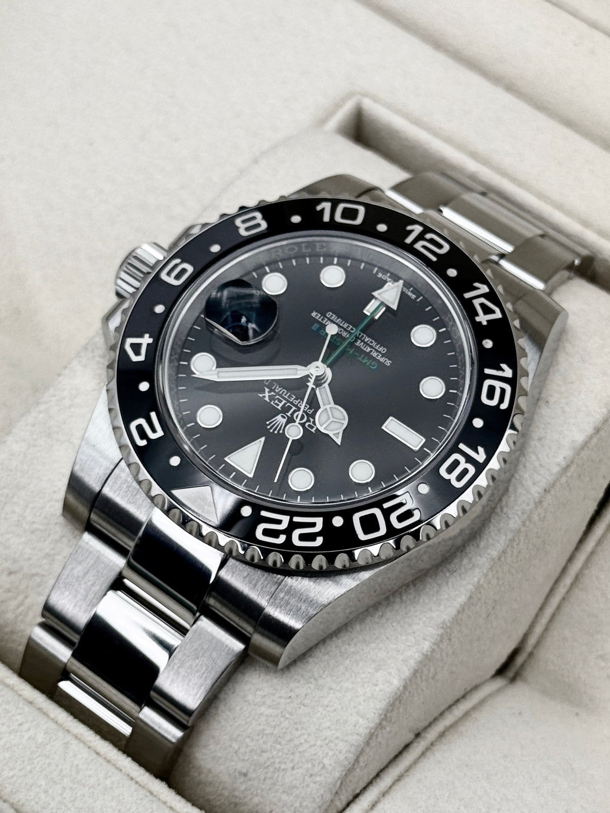 2016 Rolex GMT-Master II 40mm 116710LN Stainless Steel Black Dial