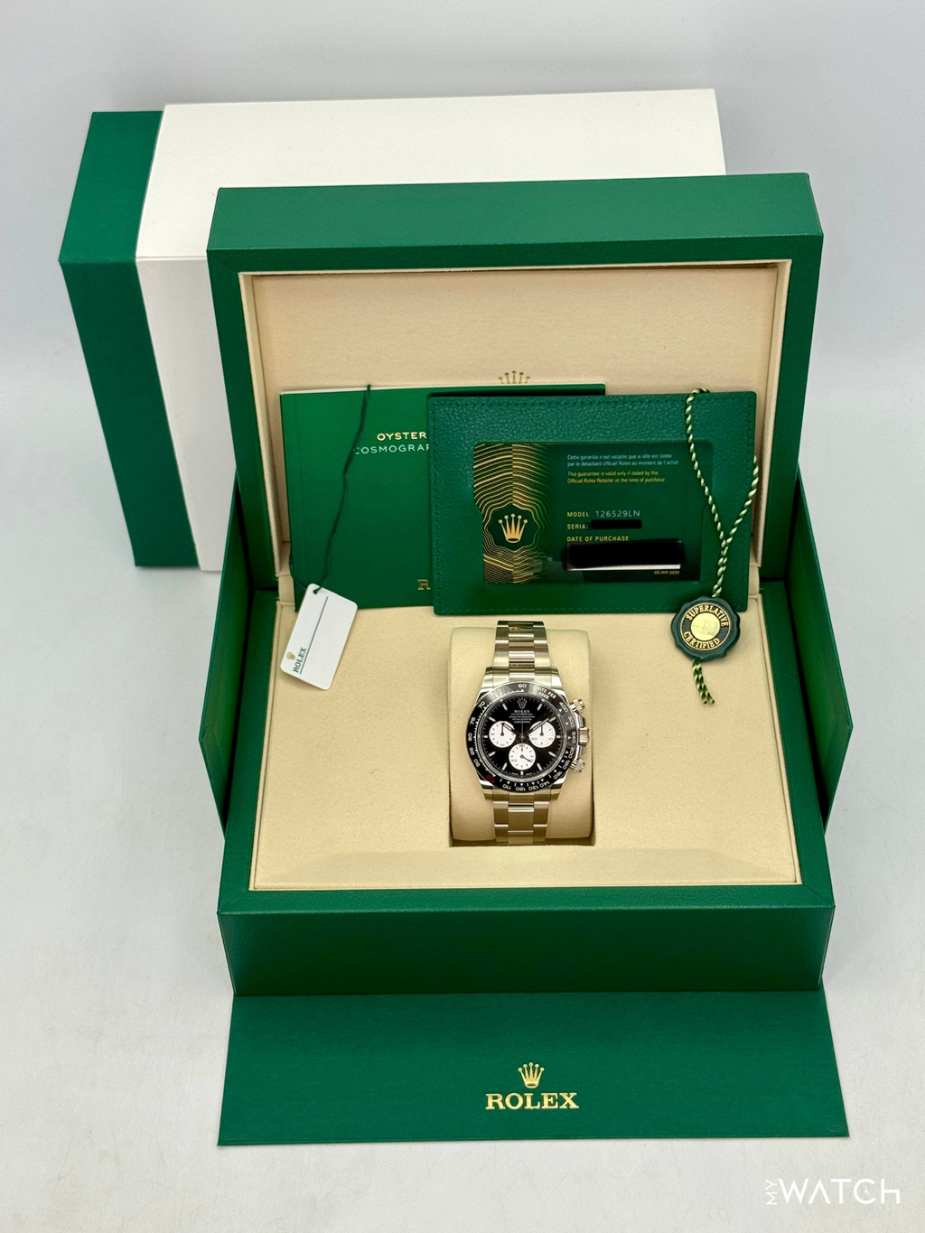 NEW Rolex Daytona "Le Mans" 40mm 126529LN White Gold Black Dial