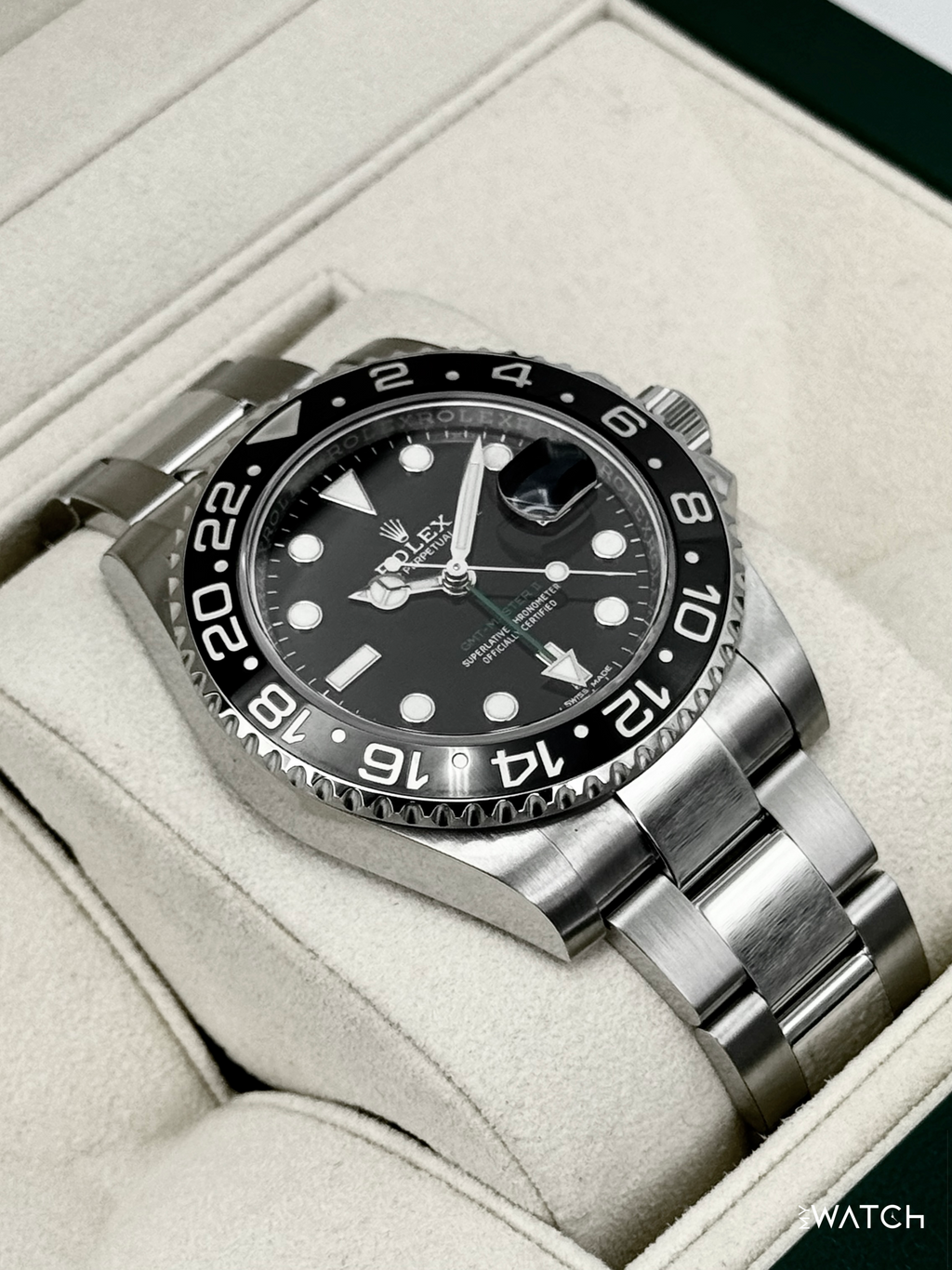 2018 Rolex GMT-Master II 40mm 116710LN Stainless Steel Black Dial