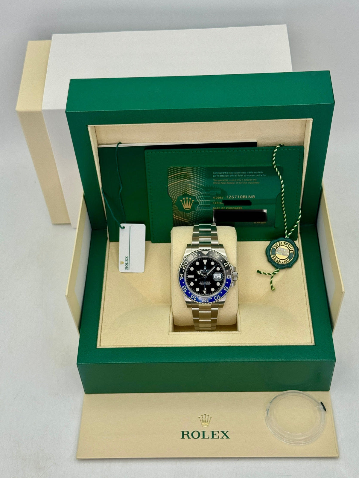 2022 Rolex GMT-Master II "Batman" 40mm 126710BLNR Oyster