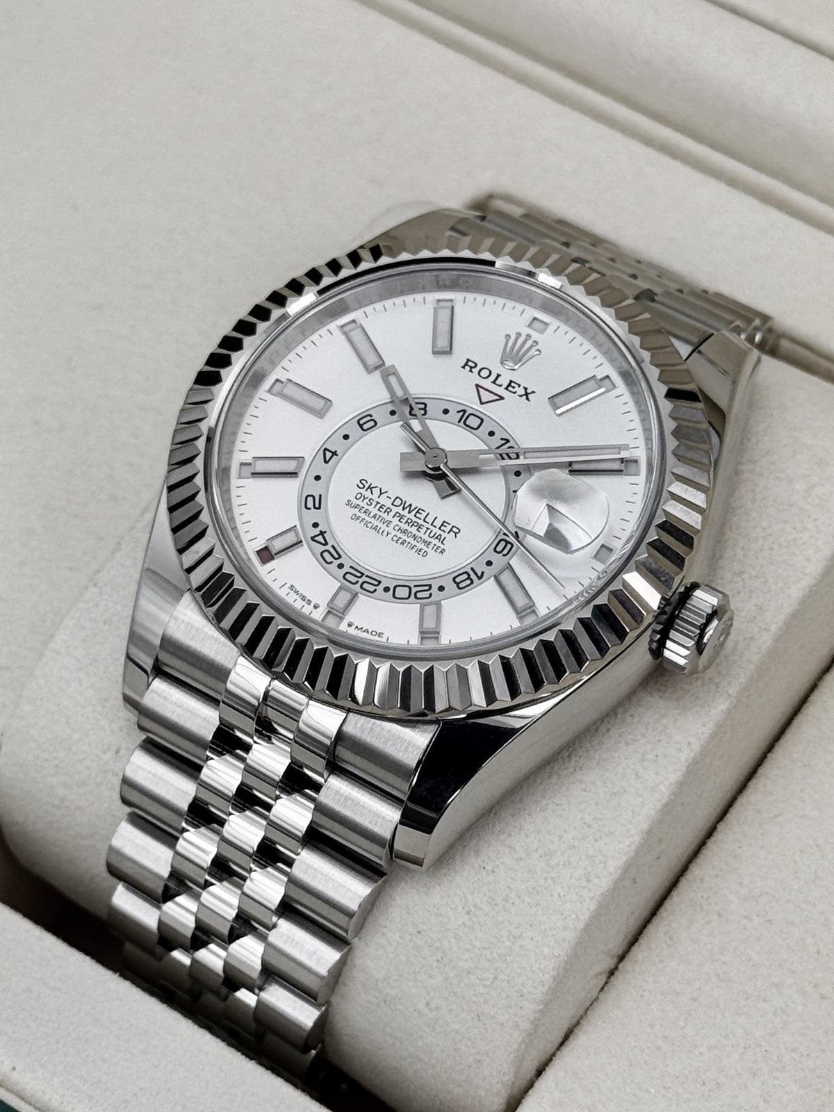 NEW 2026 Rolex Sky-Dweller 42mm 336934 Stainless Steel Jubilee White Dial