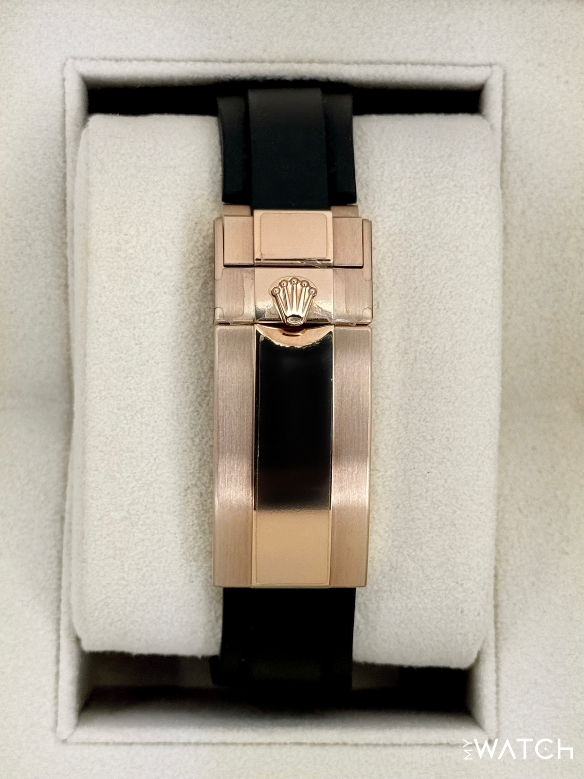 2023 Rolex Yacht-Master 40mm 126655 Rose Gold Oysterflex Black Dial (STICKERED)