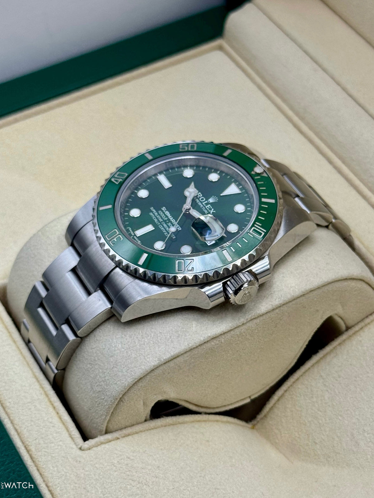 2019 Rolex Submariner “Hulk” 40mm 116610LV Green Dial