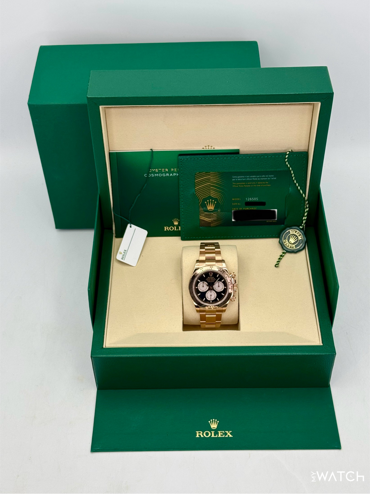 NEW 2025 Rolex Daytona 40mm 126505 Rose Gold Black Dial